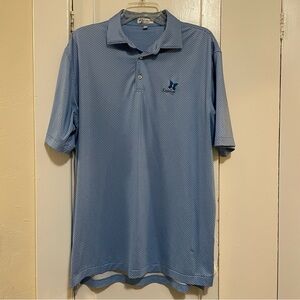 Peter Millar summer comfort Blue Polo Shirt Kapalua size large